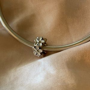 Pandora White Daisies Spacer Charm